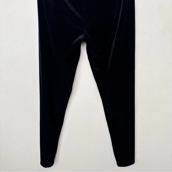 Eileen Fisher Womens Medium Velvet Pull On Stretch Legging In Black - Picture 12 of 13